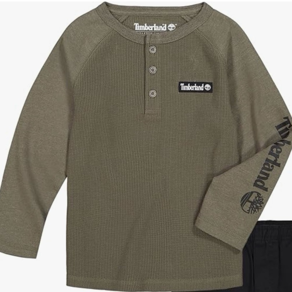 Timberland‎ Boys Waffle Knit Long Sleeve Top 🧒🌲